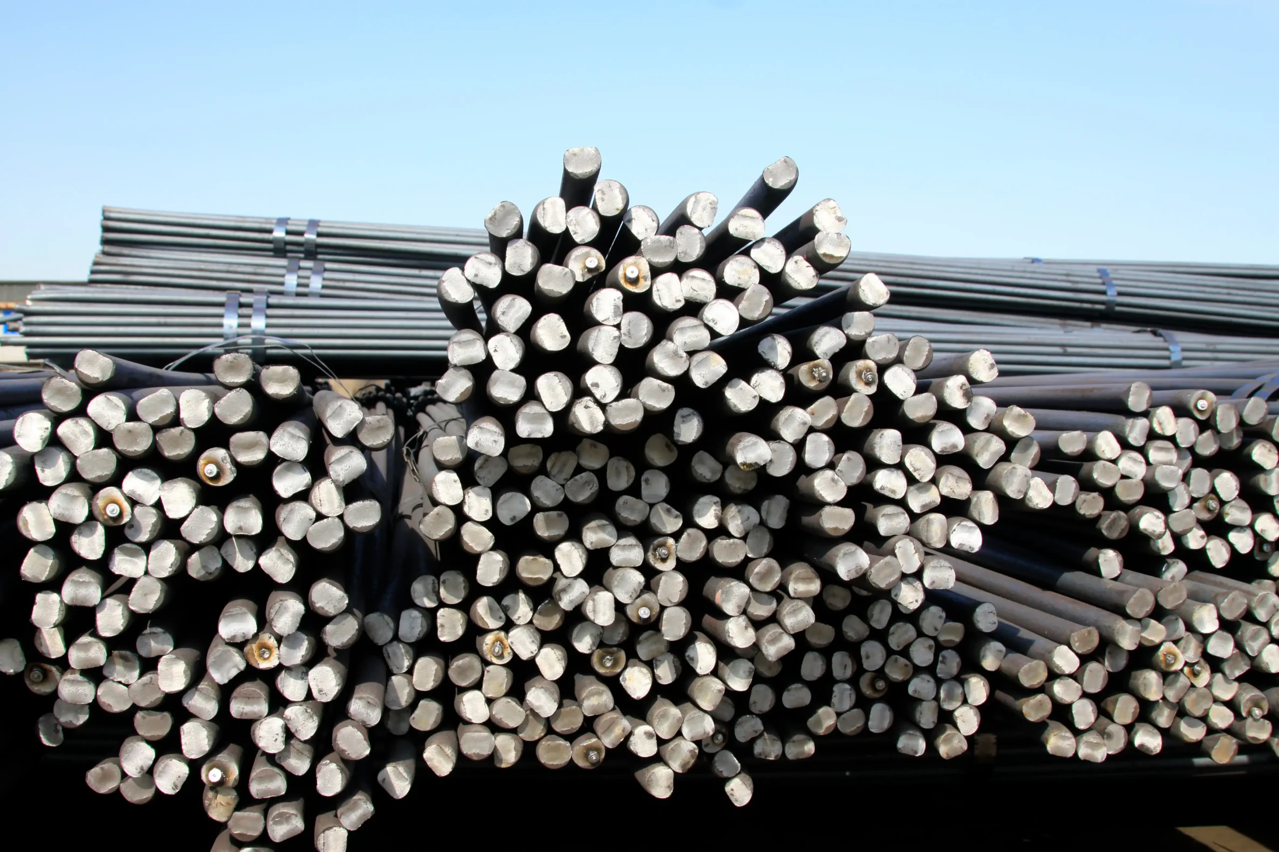 piles of building materials