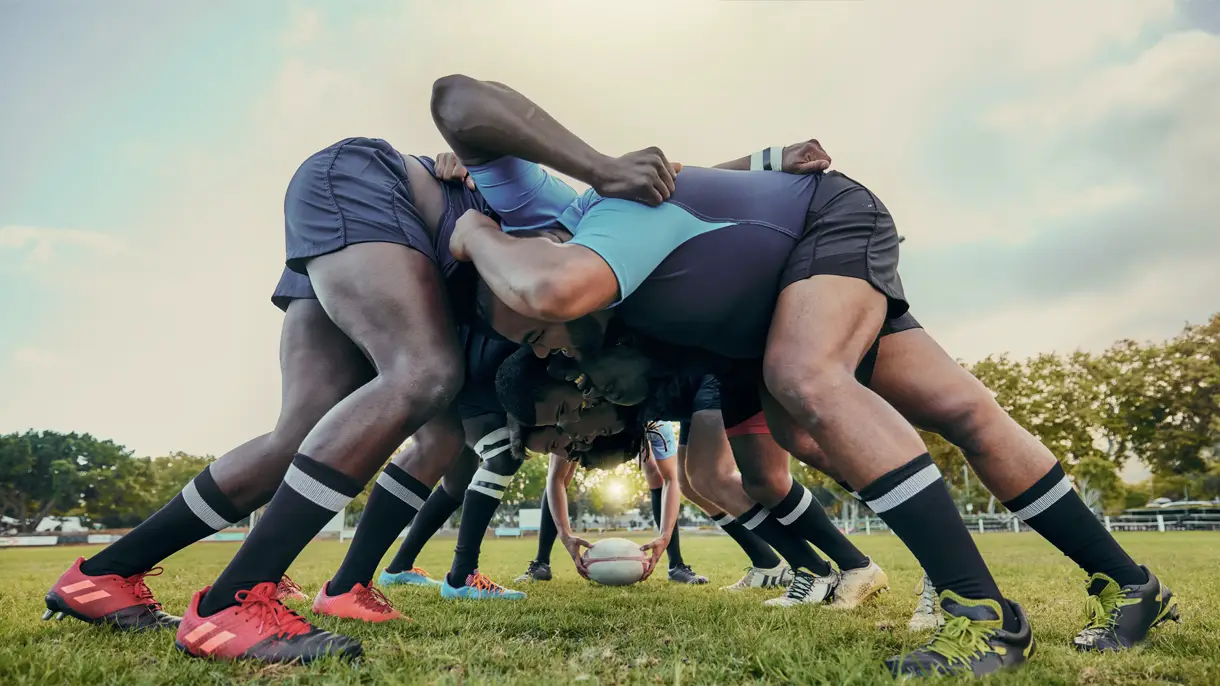 rugby scrum