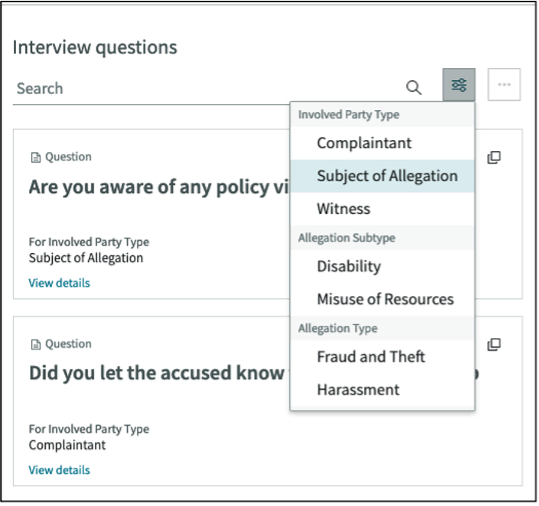 Screenshot of ServiceNow HR Case Management Interview Template